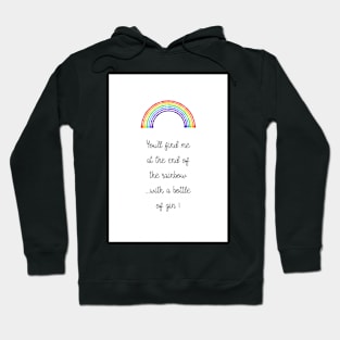 Gin & Rainbows Typography Print Hoodie